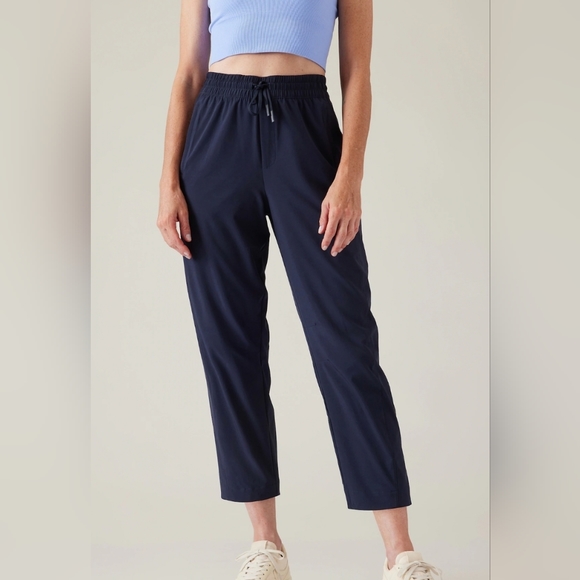 Athleta Pants - ATHLETA NWT DARK BLUE PANTALON ARRIVAL PANT SIZE 6 PETITE